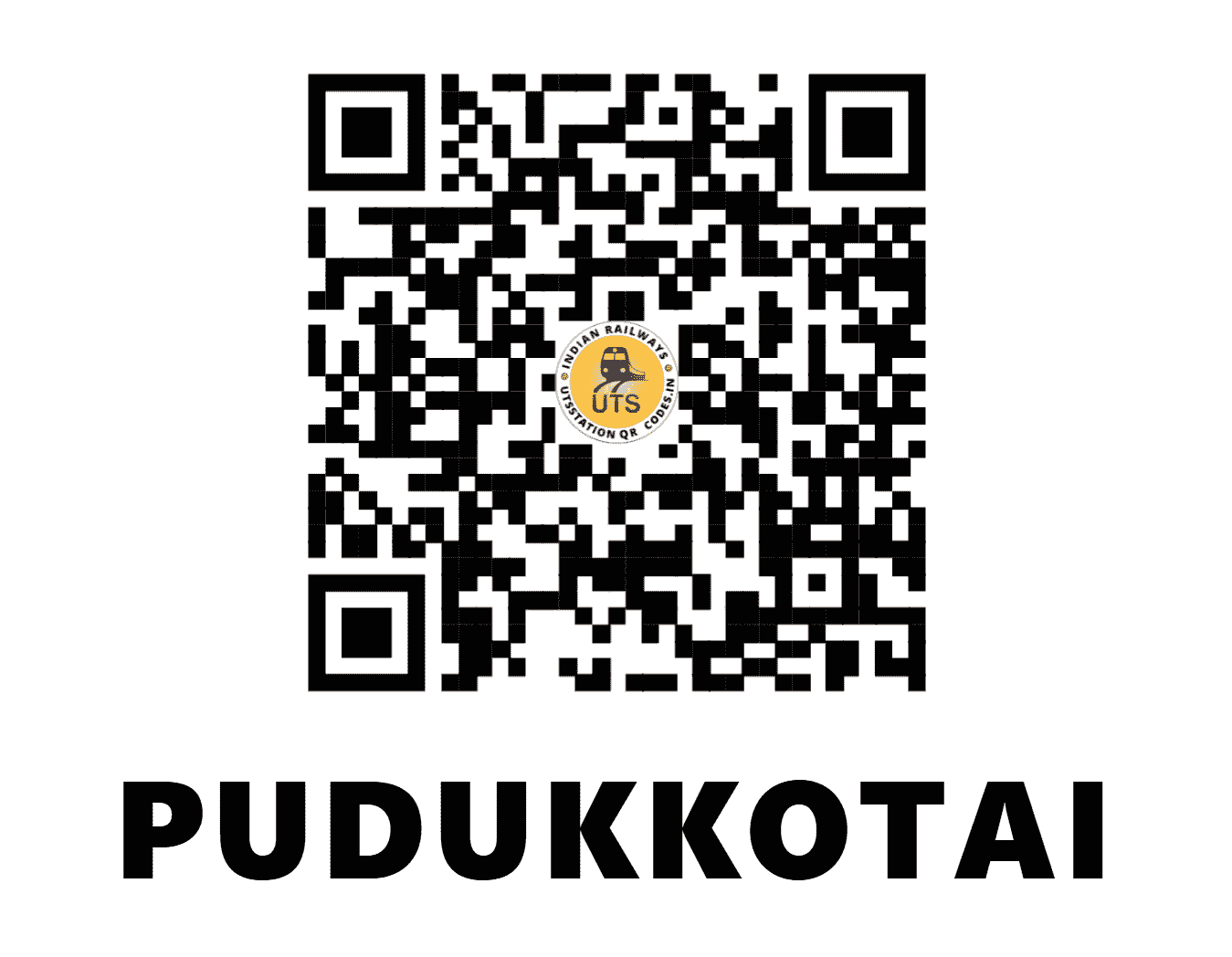 UTS QR Code for PUDUKKOTAI - PDKT - SR (TAMIL NADU)